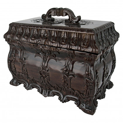 Toscano - Tea Caddy Display Box in Walnut, Mahogany
