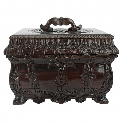 Toscano - Tea Caddy Display Box in Walnut, Mahogany