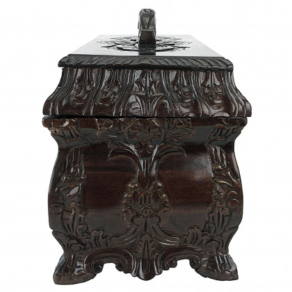 Toscano - Tea Caddy Display Box in Walnut, Mahogany