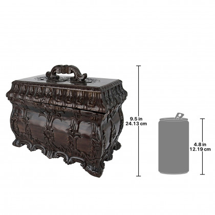 Toscano - Tea Caddy Display Box in Walnut, Mahogany