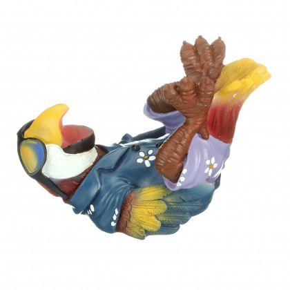 Toscano - Beer Buddy Tiki Parrot Statue