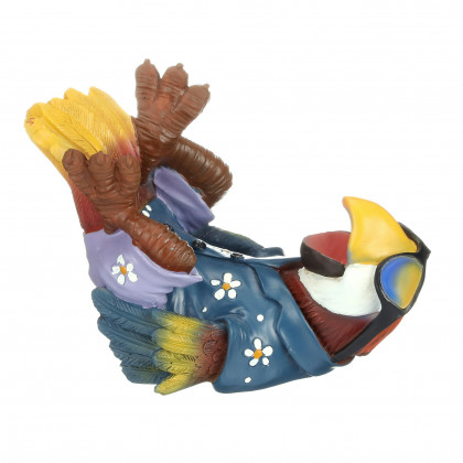 Toscano - Beer Buddy Tiki Parrot Statue