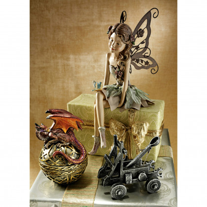 Toscano - Fannie the Fairy Sitting Statue