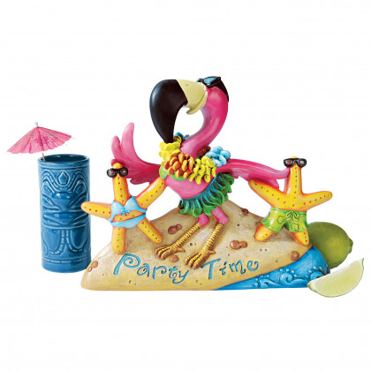 Toscano - Party Time Pink Flamingo Statue