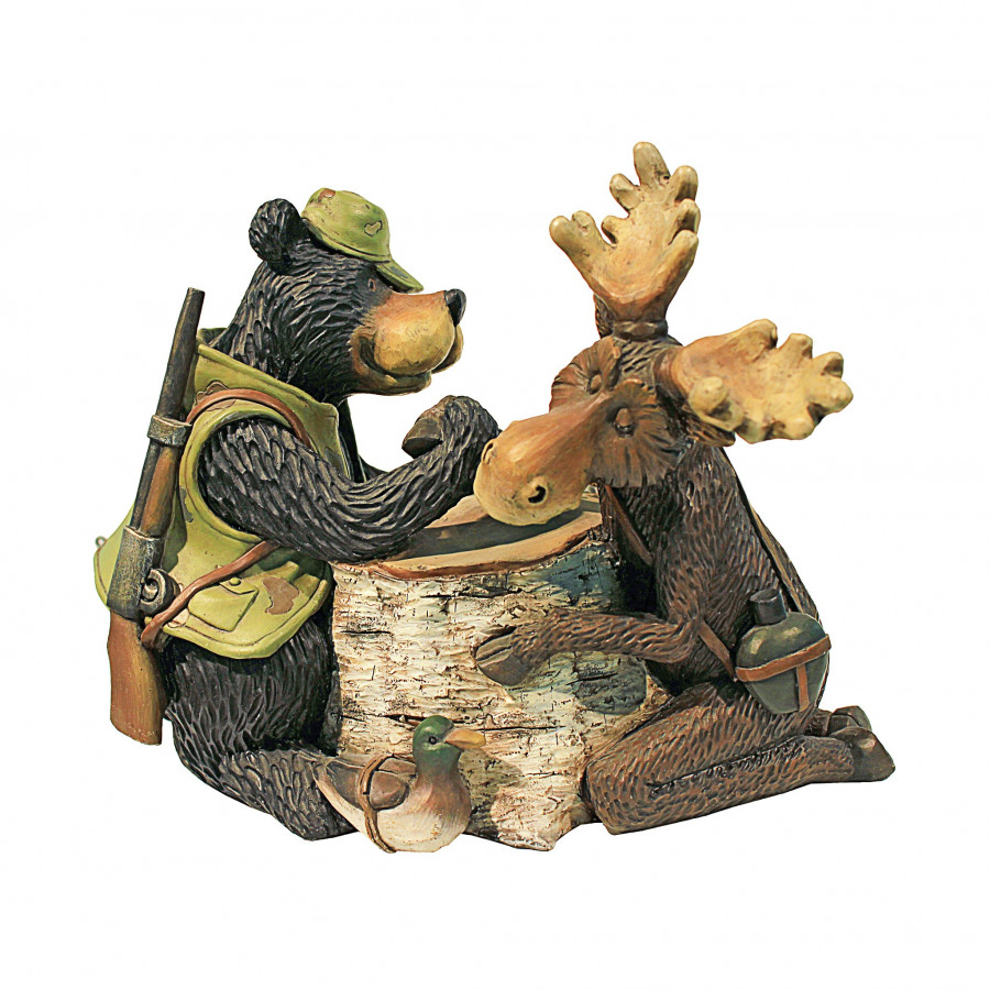 Toscano - Moose and Black Bear Arm Wrestling Statue