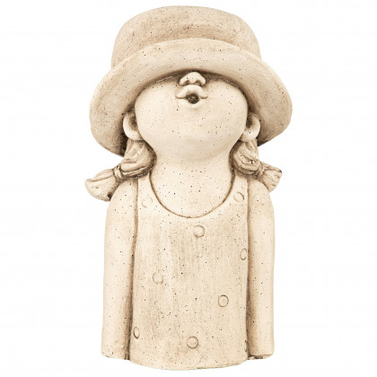 Toscano - Kissy Face Hat Girl Sculptural Planter