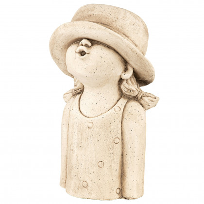 Toscano - Kissy Face Hat Girl Sculptural Planter