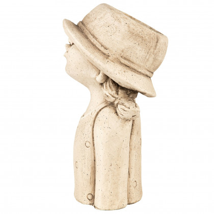 Toscano - Kissy Face Hat Girl Sculptural Planter