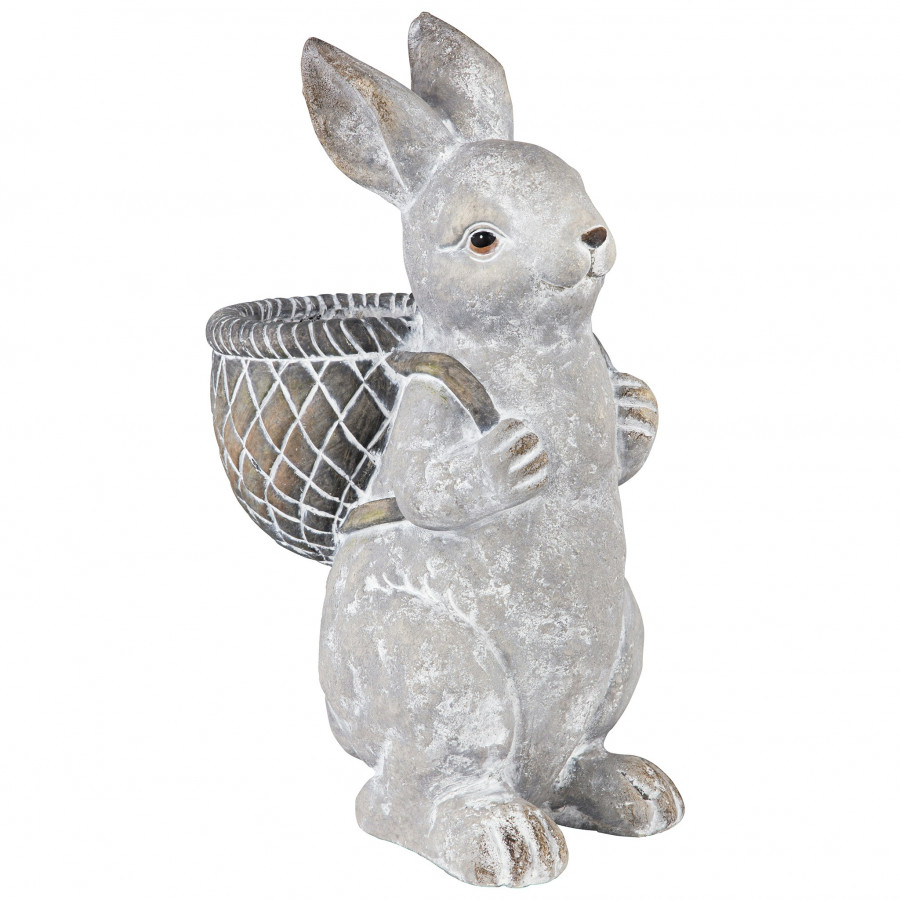 Toscano - Bunny with Basket Bearing Gifts Easter Rabbit Statue