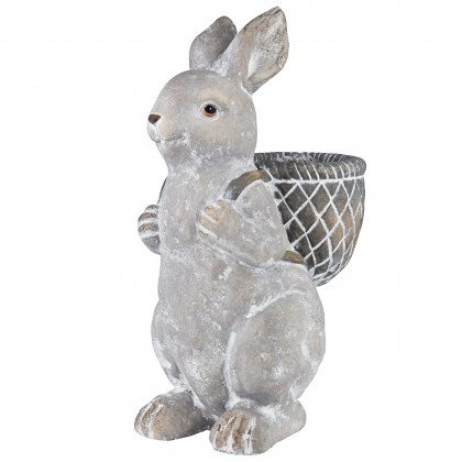 Toscano - Bunny with Basket Bearing Gifts Easter Rabbit Statue