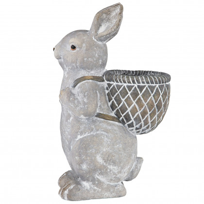 Toscano - Bunny with Basket Bearing Gifts Easter Rabbit Statue