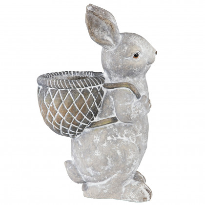 Toscano - Bunny with Basket Bearing Gifts Easter Rabbit Statue