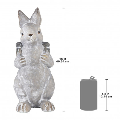 Toscano - Bunny with Basket Bearing Gifts Easter Rabbit Statue