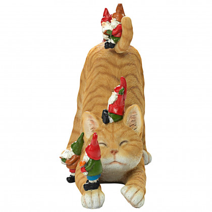 Toscano - Catatonic Gnome Feline Frenzy Cat Statue