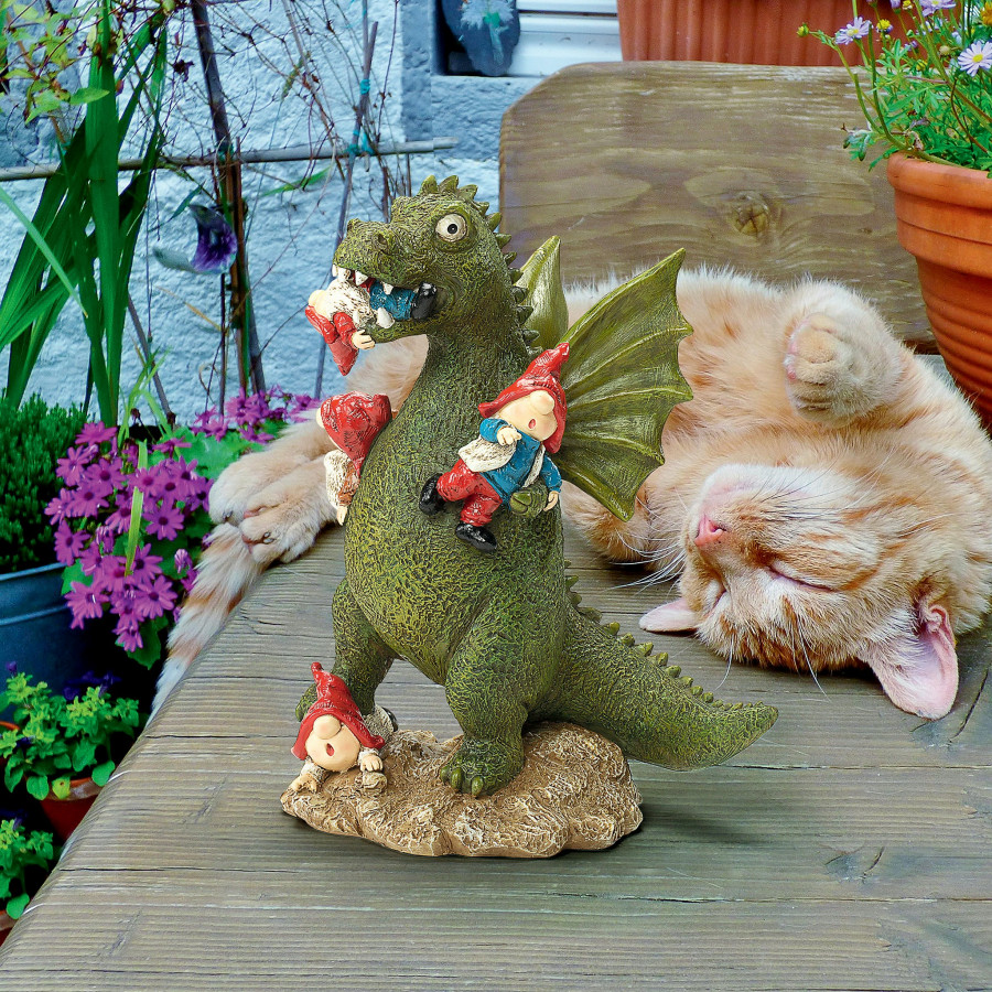 Toscano - Dragon Gonna Get Ya Garden Gnome Apocalypse Statue