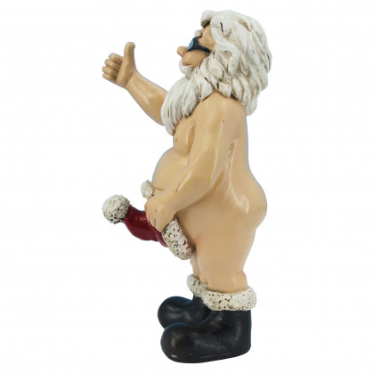 Toscano - Santa UnwrappedBuck-Naked Father Christmas Holiday Statue