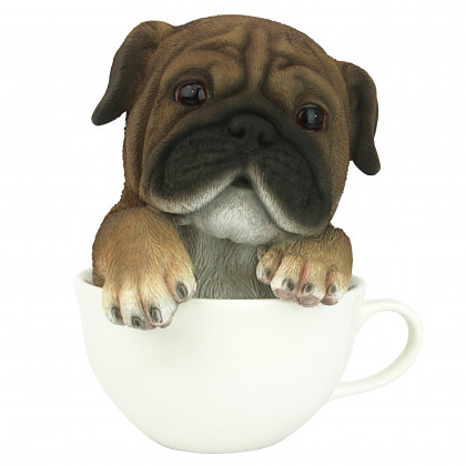 Toscano Puppuccino Puppy Collectible Dog Statue - Pug