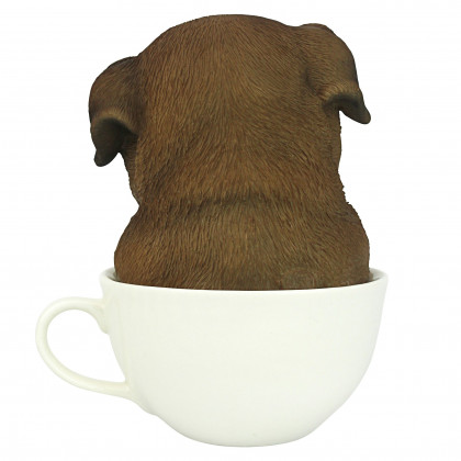 Toscano Puppuccino Puppy Collectible Dog Statue - Pug
