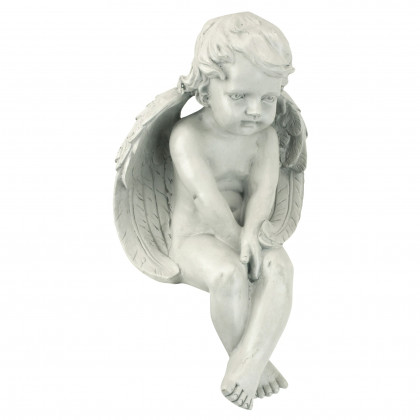 Toscano - Angel of Meditation Sitting Cherub Statue