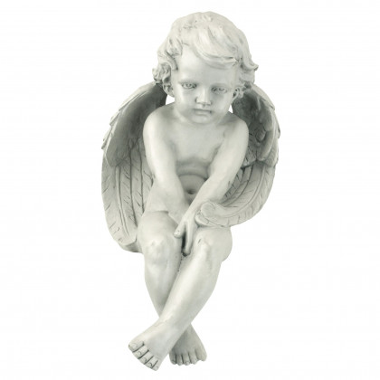 Toscano - Angel of Meditation Sitting Cherub Statue