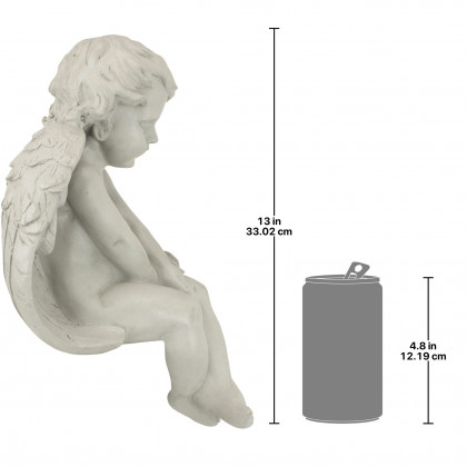 Toscano - Angel of Meditation Sitting Cherub Statue