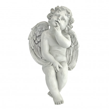 Toscano - Angel of Contemplation Sitting Cherub Statue