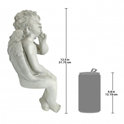 Toscano - Angel of Contemplation Sitting Cherub Statue