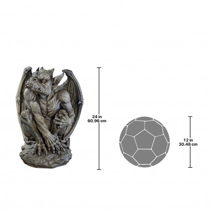 Toscano Silas the Gothic Gargoyle Sentry Statue - Large