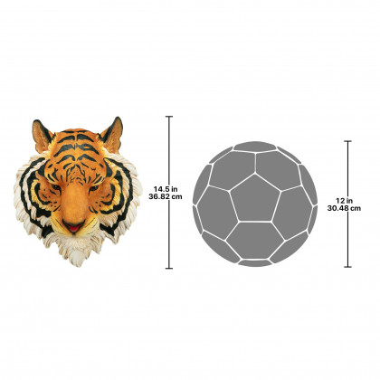 Toscano - Indochinese Tiger Wall Sculpture