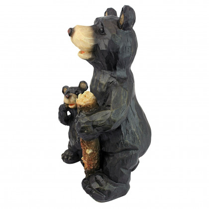 Toscano - Black Forest Momma and Cub Bear Pair Statue