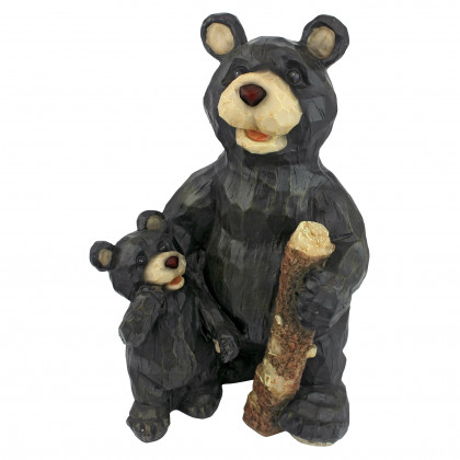 Toscano - Black Forest Momma and Cub Bear Pair Statue
