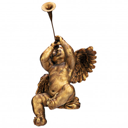 Toscano Trumpeting Angels of Saint Peter Square Statues - Boy Angel
