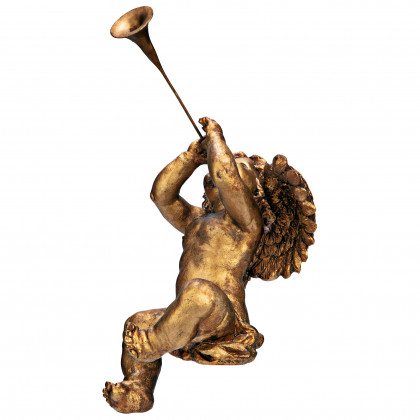 Toscano Trumpeting Angels of Saint Peter Square Statues - Boy Angel