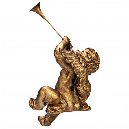 Toscano Trumpeting Angels of Saint Peter Square Statues - Boy Angel