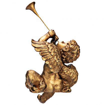 Toscano Trumpeting Angels of Saint Peter Square Statues - Boy Angel