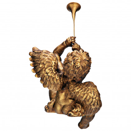 Toscano Trumpeting Angels of Saint Peter Square Statues - Boy Angel