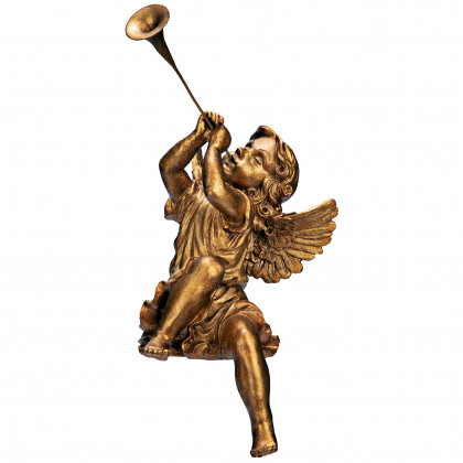 Toscano Trumpeting Angels of Saint Peter Square Statues - Girl Angel
