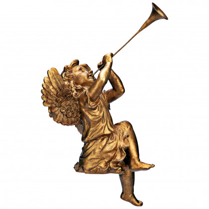 Toscano Trumpeting Angels of Saint Peter Square Statues - Girl Angel