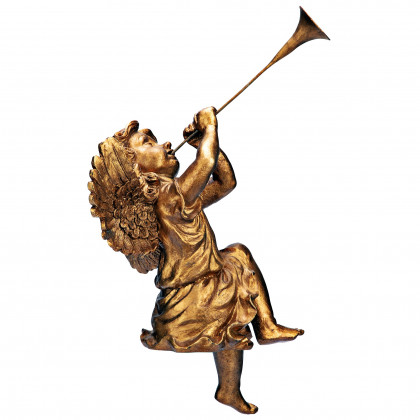 Toscano Trumpeting Angels of Saint Peter Square Statues - Girl Angel