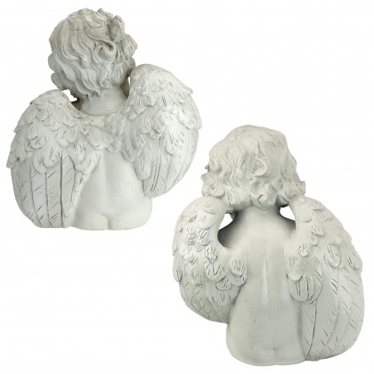 Toscano - Angels of Meditation and Contemplation Sitting Cherub Statues