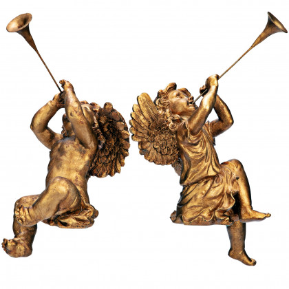Toscano - Set of 2 Trumpeting Angels of Saint Peter Square Statues