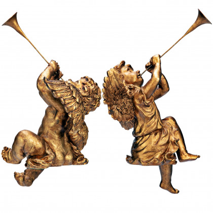 Toscano - Set of 2 Trumpeting Angels of Saint Peter Square Statues