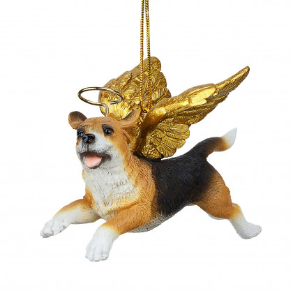Toscano - Honor Your Pet Beagle Holiday Dog Angel Ornament