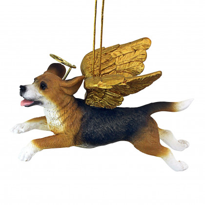 Toscano - Honor Your Pet Beagle Holiday Dog Angel Ornament