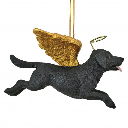 Toscano - Honor Your Pet Black Lab Holiday Dog Angel Ornament