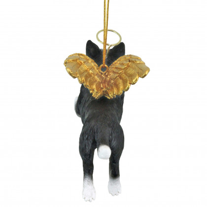 Toscano - Honor Your Pet Border Collie Holiday Dog Angel Ornament Collection