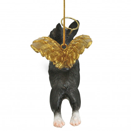 Toscano - Honor Your Pet Boston Terrier Holiday Dog Angel Ornament