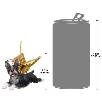 Toscano - Honor Your Pet Boston Terrier Holiday Dog Angel Ornament