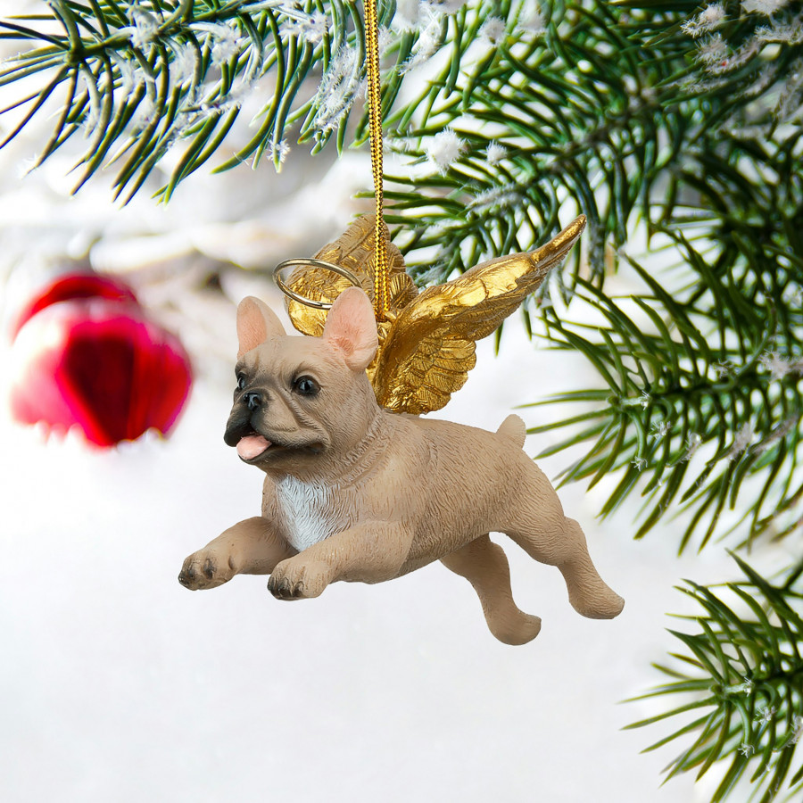 Toscano - Honor Your Pet French Bulldog Holiday Dog Angel Ornament