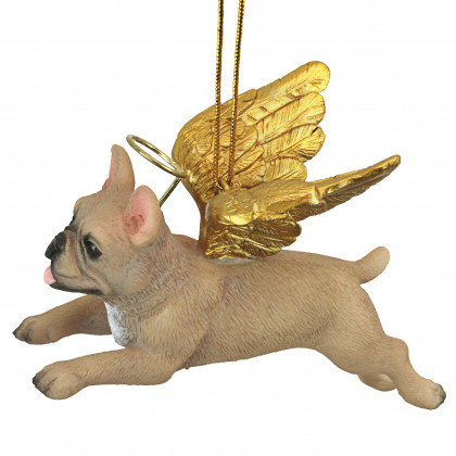 Toscano - Honor Your Pet French Bulldog Holiday Dog Angel Ornament